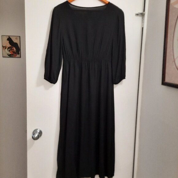 Gap Maternity Black Rayon Dress, Size S - Picture 5 of 6